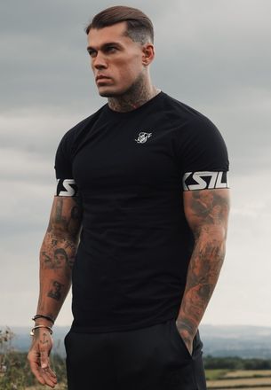 Siksilk Mens Black Tech T-Shirt L