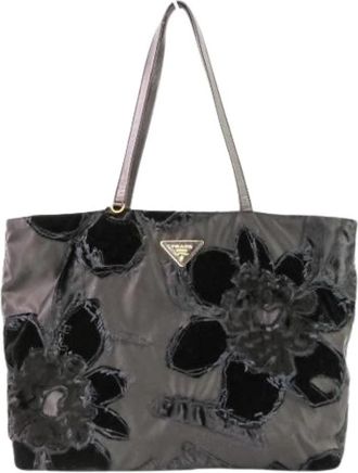 Prada Pre-owned Vintage Tote Bag - Dames - Vintage Shopper - Zwart - ONE Size - Nylon - Vintage