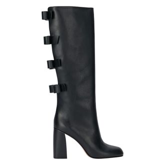 Red Valentino Heeled Boots, female, Black, Size: 9 US Ankle boot in black color with heel, elegant and minimalist design