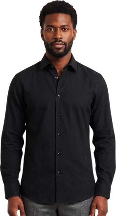 HUGO BOSS Black Slim Textured Shirts