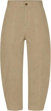 C.Ro Tapered Broeken - Dames - Broeken - Beige - Maat: 2XL