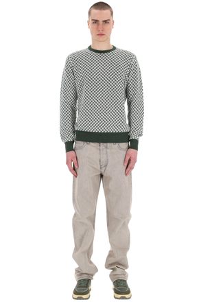 Drumohr Biscottino Cotton-Linen Crewneck Sweater