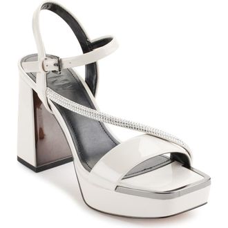DKNY Briela Ankle Strap Platform Sandal in Pebble at Nordstrom Rack, Size 8.5