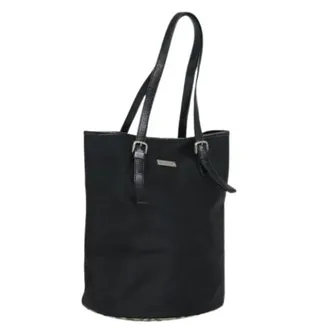 Burberry Pre-owned Tote Bags, female, Black, Size: ONE SIZE Pre-owned Nylon Shoulder Bag