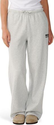 Rip Curl Surf Puff Wide Leg Sweatpants in Grey Marle/black at Nordstrom, Size Xx-Large