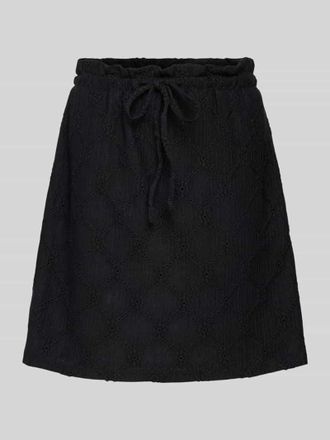 Vila Minirock mit Tunnelzug Modell DELEA in Black, Gr&ouml;&szlig;e XS