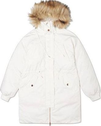 Converse (WMNS) Converse Long Down Parka Asia Sizing White 10019430-A01