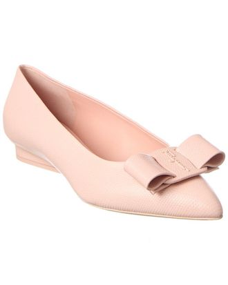 Ferragamo Viva Leather Ballet Flat
