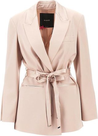 Pinko Satin jacket with belt Woman 38
