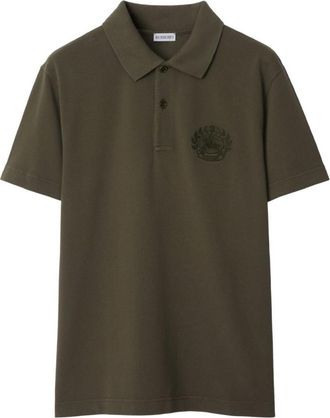 Burberry EKD Embroidered Cotton Polo Shirt, Size XX-Small