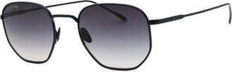 Lacoste Sunglasses Geometric Full Rim, Matte Blue Frame And Smoke Gradient Lens L198Sn424