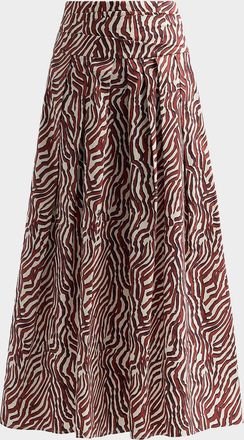 Proenza Schouler Nessa Maxi Skirt in Poplin