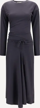Christophe Lemaire Draped fitted long Dress Female XS