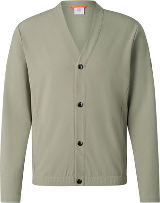Bogner Dario sweat cardigan for men - Eucalyptus - XXL