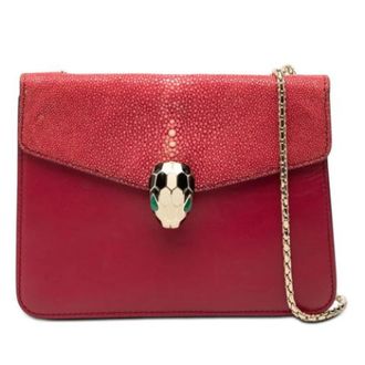 Bulgari Pre-owned Vintage Schoudertas - Dames - Vintage Schoudertas - Rood - ONE Size - Leer - Vintage
