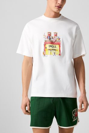 Dr&ocirc;le de Monsieur Mens Dr&ocirc;le Caf&eacute; T-shirt