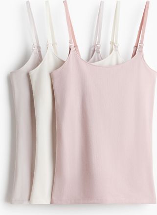 H&M MAMA 3er-Pack Stilltops - Pink