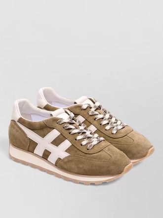 Hogan calfskin low-top sneakers