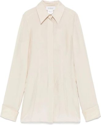 Sportmax Beige Teoria Shirt Stijlvol - Dames - Overhemden - Beige - M - Overhemden