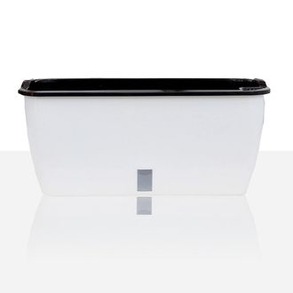 tomasucci Maceta para interior/exterior con autorriego grande Dahlia, blanca