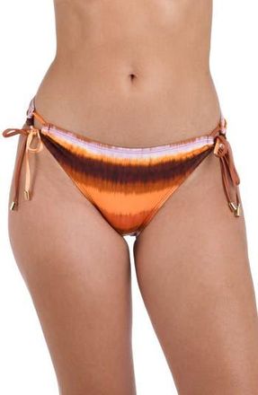 La Blanca Horizon Adjustable Loop Hipster Bikini Bottoms in Sunset at Nordstrom Rack, Size 14