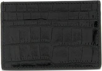 Tom Ford Portacarte in pelle effetto coccodrillo - Nero