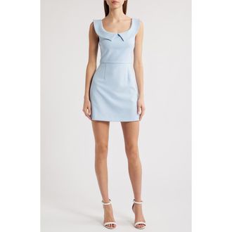 French Connection Whisper Collar Minidress in Cashmere Blue at Nordstrom Rack, Size 12