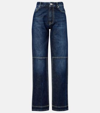 Jean Paul Gaultier Cutout high-rise wide-leg jeans