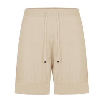 Bomboogie Bermudas de punto de lino y algod&oacute;n - Shorts - Mujer - Beige - XS