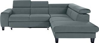 Cotta Ecksofa »Morven L-Form« wahlweise mit Bettfunktion, Bettkasten & Wireless-Charger
