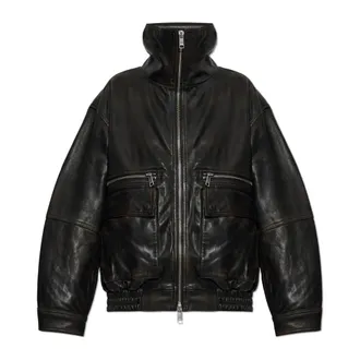 AllSaints Chaqueta de piel Elisa - Jackets - Mujer - Marr&oacute;n - 2XS