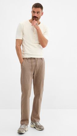 Point Zero Mens Mini-herringbone weft pant Straight fit