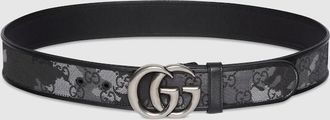 Gucci GG Marmont Belt, Size Gucci 100, Black, GG Canvas