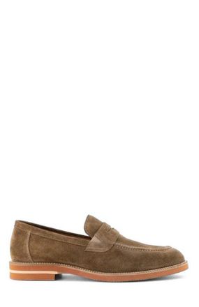 Anthony Veer Brighton Penny Loafer in Cigar Suede at Nordstrom, Size 11.5