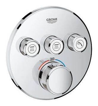 GROHE Grohtherm Smartcontrol Mezclador Termost&aacute;tico Para Instalaci&oacute;n Empotrada 3 Salidas (29121000) - Grohe