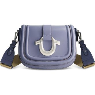 True Religion Saddle Bag with Gold Hardware in Blue at Nordstrom