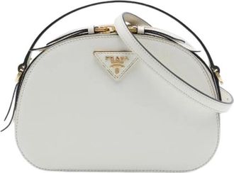 Prada Pre-owned Odette Satchel - Dames - Vintage Schoudertas - Wit - ONE Size - Leer - Vintage