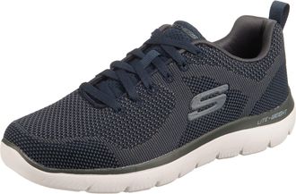 Skechers Mens Summits Brisbane Sneaker, Navy Textile/Trim, 10 UK