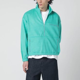 Auralee Jade silk-yarn fleece