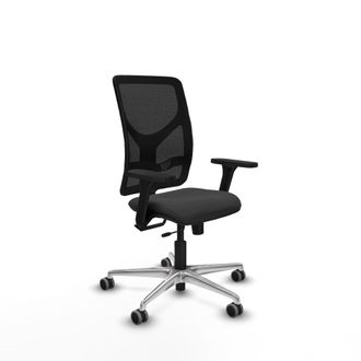 Piqueras y Crespo Silla De Oficina Piqueras Y Crespo Motilla Negro Brazos 3d