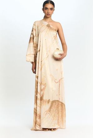 Diarrablu Satu One Shoulder Dress Dorada in Dorada Gold at Nordstrom, Size 3X-Large