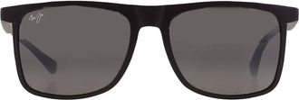 Maui Jim Makamae Nuetral Grey Rectangular Mens Sunglasses 619-02 56