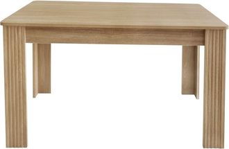 Urban Meuble Mesa de comedor rectangular en robusta madera de roble 117x68