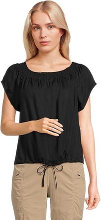Prana Laguna Heights Top Womens Clothing Black : XL (Womens 12-14), Hemp/Tencel