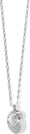 Brighton Womens Paper Nautilus Shell Necklace In Silver