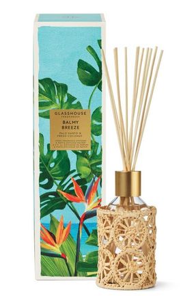 Glasshouse Fragrances Balmy Breeze Fragrance Diffuser in Clear at Nordstrom, Size 8.4 Oz