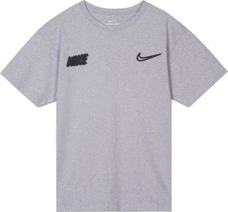 Nike Alphabet Logo Graffiti Round Neck Short Sleeve Gray CW5583-902