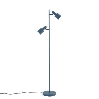 QAZQA Qazqa L&aacute;mpara De Pie Moderna Azul 2 Luces - Stijn