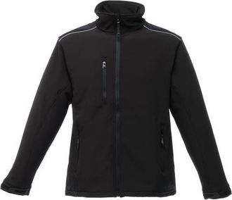Regatta Sandstorm Hardwearing Workwear Softshell Jacket in Black And Black at Nordstrom, Size Xxx-Large