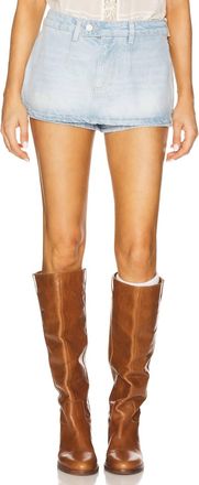 Free People Galivanting Micro Skort In Blue